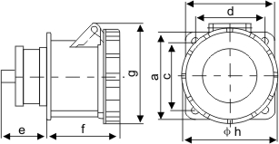 新型工業暗裝插座-3332 新型工業暗裝插座-3332