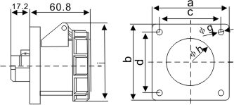 新型工業暗裝插座-3132